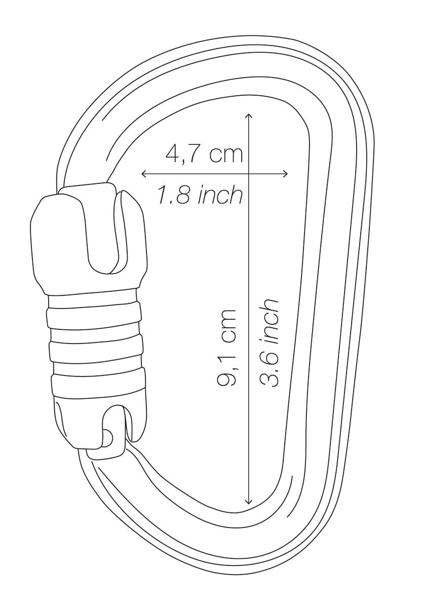 Petzl Bm'D Asymmetrical High-Strength Carabiner