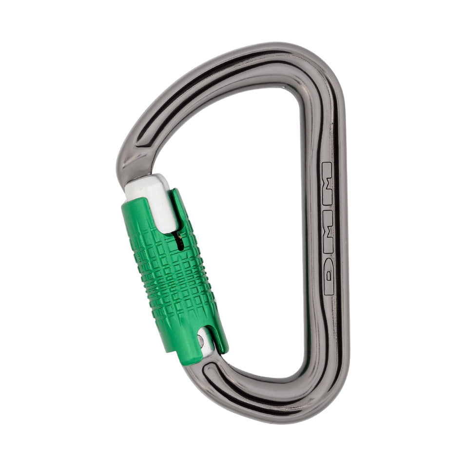 DMM Shadow Locking Locksafe Single Carabiner, Titanium