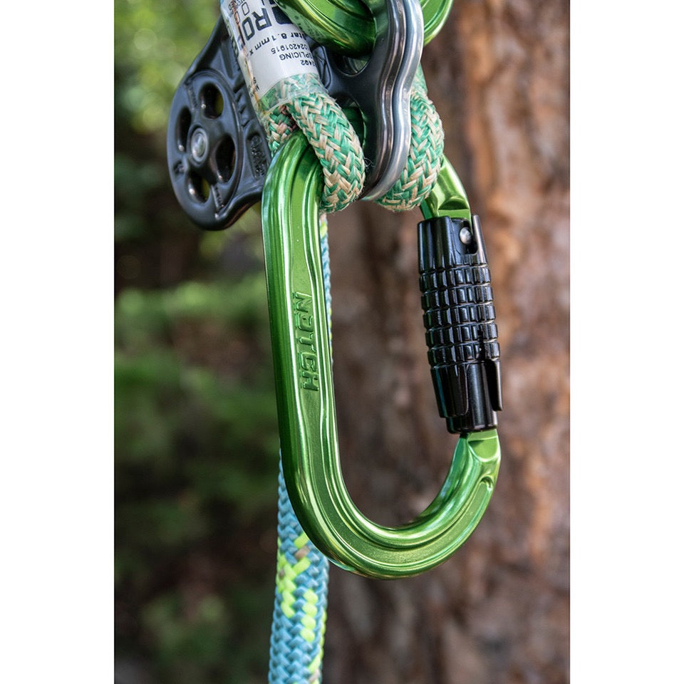 Notch Absolute Oval Carabiner GREEN
