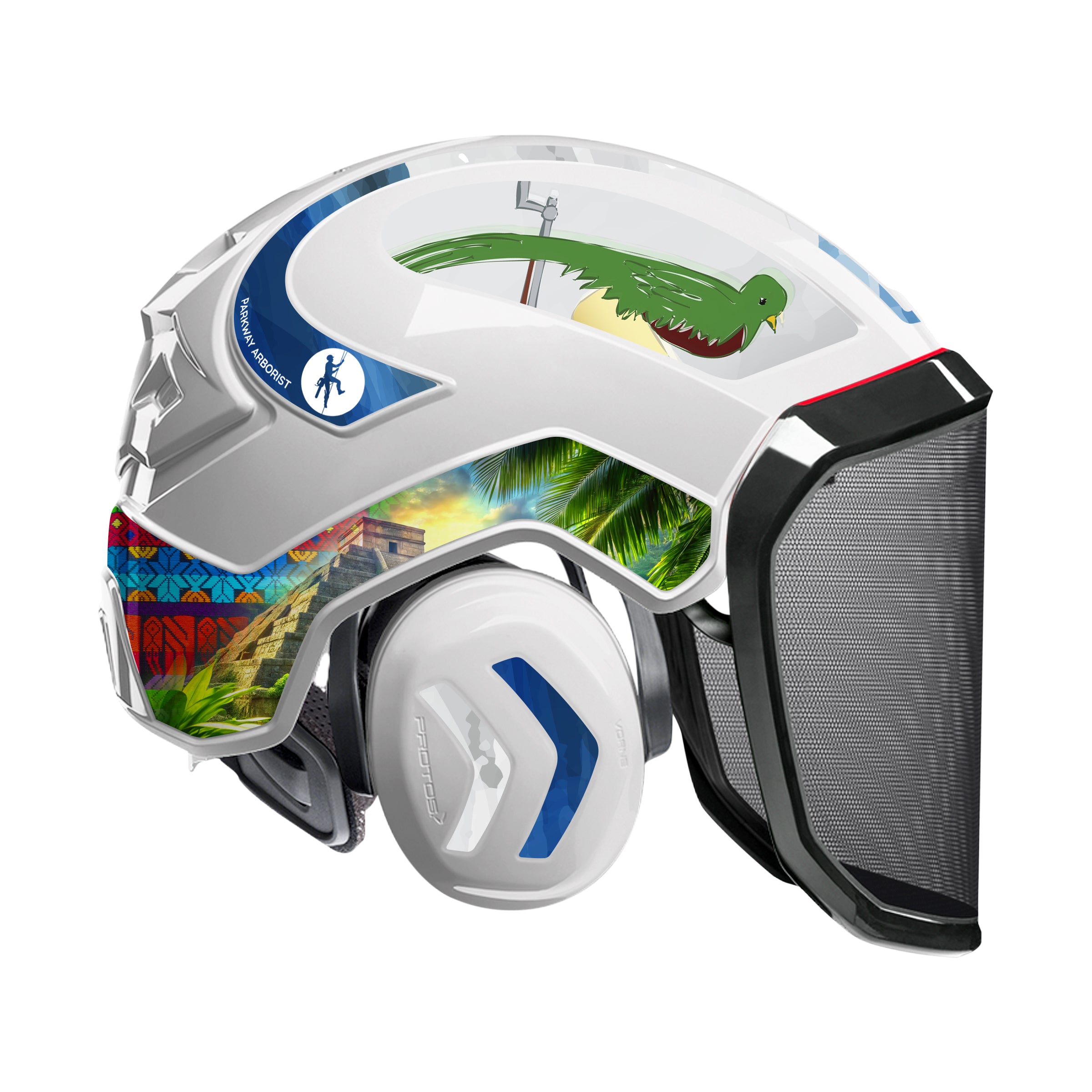 Protos SPECIAL EDITION Guatemalan Flag 2 Helmet