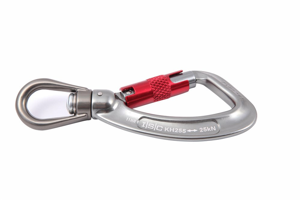 ISC Twister Swivel Eye Carabiner SUPERSAFE (3-way)