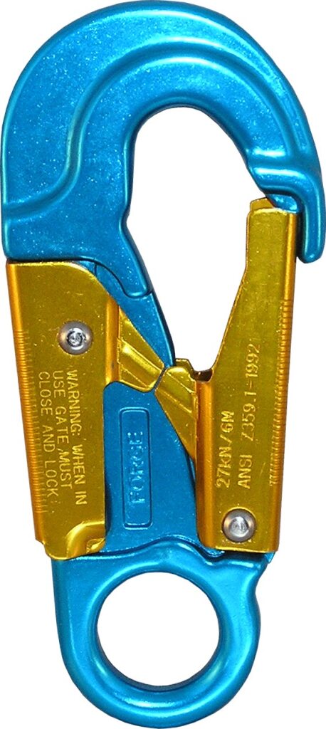 BLUE ALUMINUM DOUBLE LOCKING SNAP