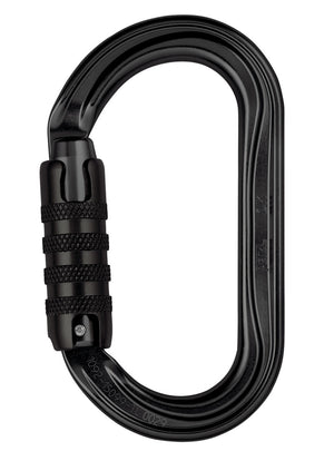 Petzl OK Oval Carabiner TRIACT-LOCK BLACK